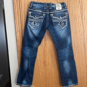 Size 28 men’s Rock Revival Jeans-Note the details